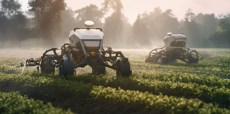 Alternative Antriebssysteme bei Landmaschinen – Rentenbank und BMLEH kündigen neue gemeinsame Förderung an Feldrobotor auf einem Feld im Nebel